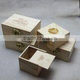 Small Wooden Storage Crates Wooden Box With Lid thumbnail-3