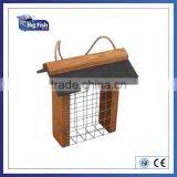 FSC WOODEN NESTING NEST BOX BIRD HOUSE SMALL BIRDS SUET FEEDER WITH SLATE ROOF thumbnail-1