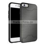 PC+TPU Fashion Phone Case Phone Shell With Card Slot Protective Back Cover for Iphone 6 6S thumbnail-2