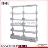 Metal & Wood Modern Public Office Bookshelf thumbnail-2