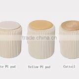 Creative Paper Furniture,Portable Small Stool,Pure Manual Round Stool Folding Stool (cream-colored) thumbnail-5