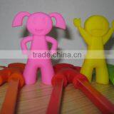 2013 colorful new design hot sale couple cute silicone chopsticks doll