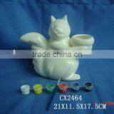 Ceramic Squirrel Diy Money Bank thumbnail-1