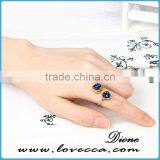 Wholesale Natural Double Agate Silver Black Druzy Ring thumbnail-2