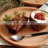 Food Serving Non-slip Round Shape Wooden Tray thumbnail-2