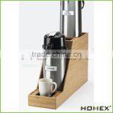 Bamboo Condiment Caddy Coffee Machine Stand Homex BSCI/Factory thumbnail-1