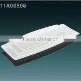 2014 Hot Sale White Ceramic Barbecue Plate thumbnail-1