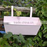 Factory Direct Sales Galvanized Metal Flower Pot Stands Country Style Hanging Garden Iron Planter thumbnail-4