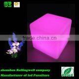 Hot Sale Color Changing Rechargeable BBattery LED Cube Illuminated LED Light Cube Lamp thumbnail-5