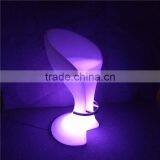 Stools Bar Modern Metal LED Nightclub Stool With Stainless Steel Circle at the Bottom With 16 Colors Available thumbnail-2