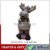 Resin Christmas Deer Figurines With Light thumbnail-4