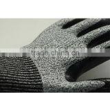 NMSAFETY CE EN388 4343 Black Smooth Nitrile on Palm HPPE Glove Cut Level 3 Cut Resistant Glove Anti-cut Safety Working Glove thumbnail-2