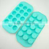 Cute 15 Cup Round Chocolate Shape Silicone Ice Maker Factory in Shenzhen China thumbnail-4