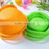 Silicone Folding Bowl Vegetable Wash Basket Friut Basin thumbnail-6