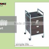Sort Bin Organizer Storage Sturdy Shelf MDF Lightweight Medical 5 Drawers Rolling Carts thumbnail-3