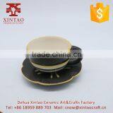 Coffee House Used Ceramic Coffee Cup and Saucer With Handle thumbnail-4