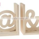 2016 hot sales new design unfinished wooden bookends made in china