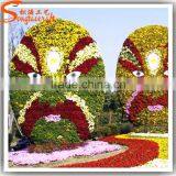 Factory Design 3 Meter Metal Structure Peacock Artificial Topiary Animal Artificial Grass Animal thumbnail-1