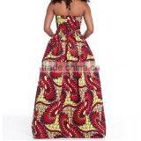 Pictures of Long Skirts and Tops for Trendy Strapless Printed High Split Red Qmilch Two-piece Skirt Set thumbnail-3