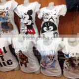 2015 Fashion Cute Yang Girls T-shirts, 100 Cotton High Quality Printed Cotton T-shirts thumbnail-1
