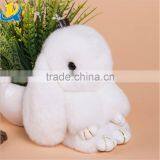 Wholesale Real Mink Fur Keychain Soft Lovely Rabbit Keychain thumbnail-5