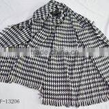 2016 Hot Popular Houndstooth Soft 100%viscose Knitted Shawl thumbnail-3