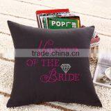 Mother of the Bride Design for Rhinestone Decorative Pillow thumbnail-1