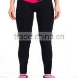 3/4 Length Block Color Mixed Design Women's Tights Capri Leggings for Running Yoga Excersize Dancing thumbnail-3