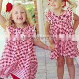 Apple Printed Lace Ruffles Sleeves Girls Party Dresses Best Selling Products 2017 In USA thumbnail-1