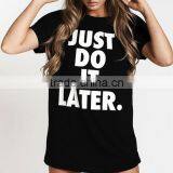 New Fashion Women Letter Printed Short Sleeve t Shirt Tee Shirt Casual Loose Blouse Tops thumbnail-2