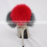 Myfur Custom Stylish Real Soft Fox Body Fur Pom Pom Accessory For Lady Shoes thumbnail-5