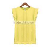 New Design Office Ladies Chiffon Short Sleeve Blouses thumbnail-6
