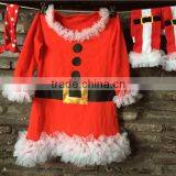 2014 New Chirstmas Baby Girls Santa Clause Dress With Leg Warmers and Cotton Headband Set thumbnail-1