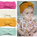 Crochet Knitting Baby Headband, Baby Turban Knitting Headband thumbnail-2