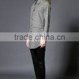 2017 New Design Simple Lattice Blouse OEM Service Guangzhou Cheap Wholesale thumbnail-4