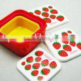 3PCS Square Lunchbox Bento Box Set /storage Box thumbnail-4