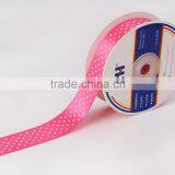 1" Printed Polyester Polka Dots Satin Ribbons thumbnail-1