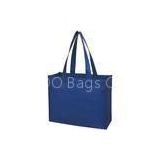 Recyclable Laminated Non Woven Bag ,Blue Shopping Bag With Photogravure Printing