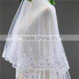 New Grance Fashionable Long Tulle Wedding Bridal Veils & TwoTiers Tulle Cathedral Bridal Veil HL08 thumbnail-5