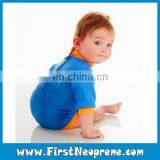 Happiness Clothing In Navy Blue Neoprene Kids Wholesale Swim Wraps thumbnail-4