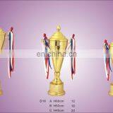 Ribbon Metal Customized Tall Prize Cup Trophy Dealers
