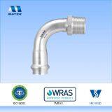 Stainless Steel Elbow 90 Degrees With Male Thread WATERMARK Press Fitting thumbnail-1