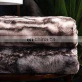 100%Polyester Luxury Ultra-Plush Printed Repreve Faux Fur Mink Throw Blanket for Winter thumbnail-2