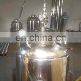 Ethanol Extraction Machine Double Jacketed Tank With Top Opening and Collection Vessel for Bho Extraction System