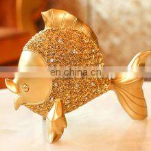 Kissing Double Goldfish Silver Fish Resin or Brass Copper Metal Ornaments Handicraft Living Room Bedroom thumbnail-4