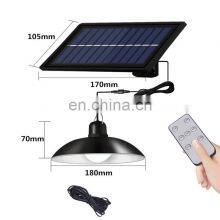 Factory Wholesale Solar Pendant Light Solar Lamp With Remote Warm White Lighting