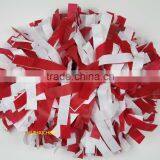 Plastic Pom Pom: Red and White