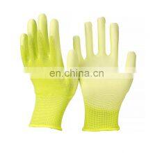 CE Polyurethane Glove High Visibility PU-Coated Gloves Construction Gloves for Hand Protection thumbnail-2