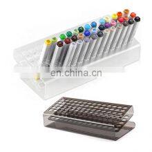 New Coming Cheap Price Clear Acrylic Pen Holder 36 Slots Wholesale