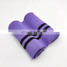 Soft Wash Polyester Garment Accessories High Quality Tshirt Ribbed Cuff Fabric Custom Plain Ribbing 1X1 thumbnail-5